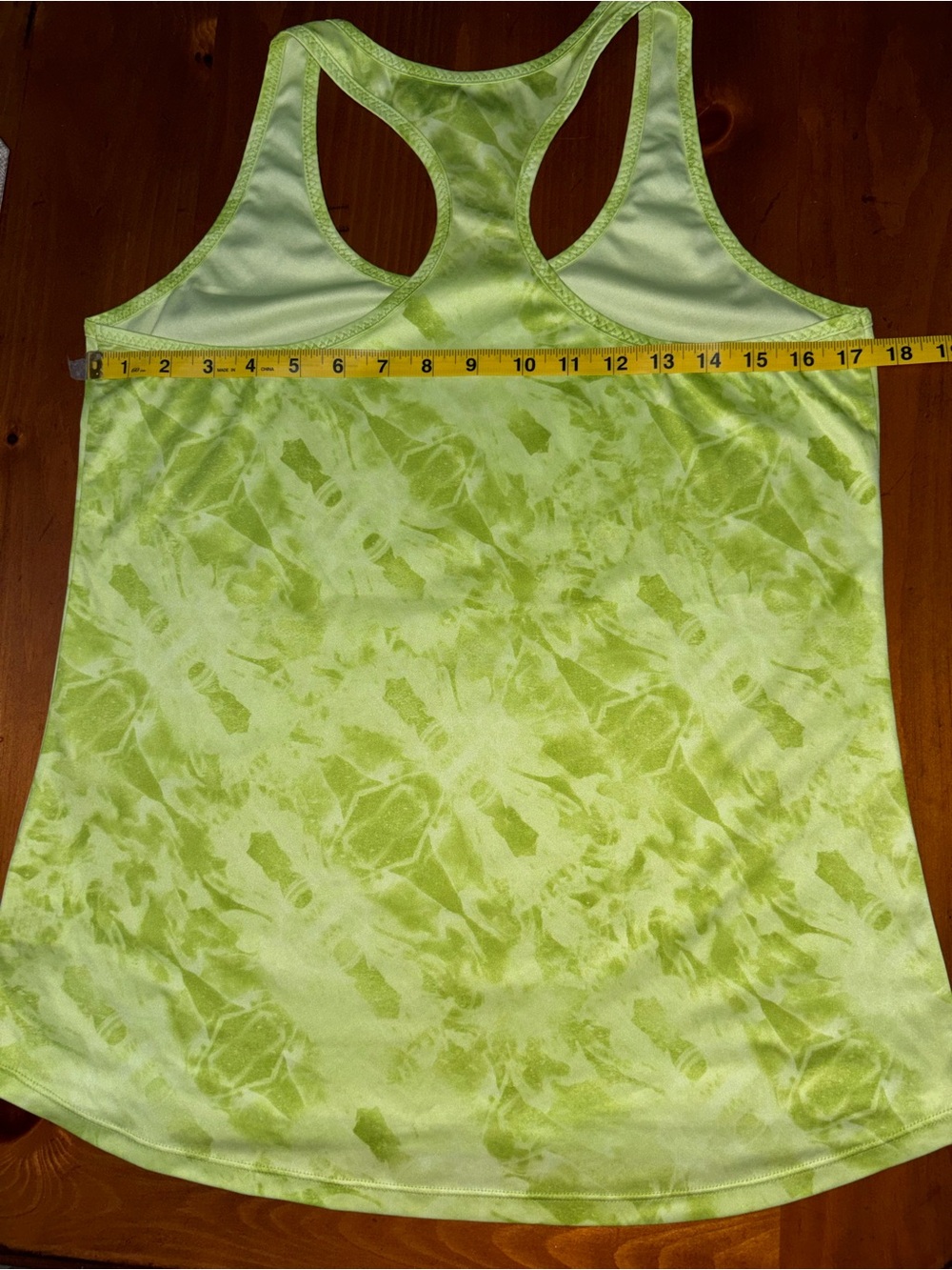 Women's Neon Lime Racerback Workout Tank Top - Picture 2 of 3